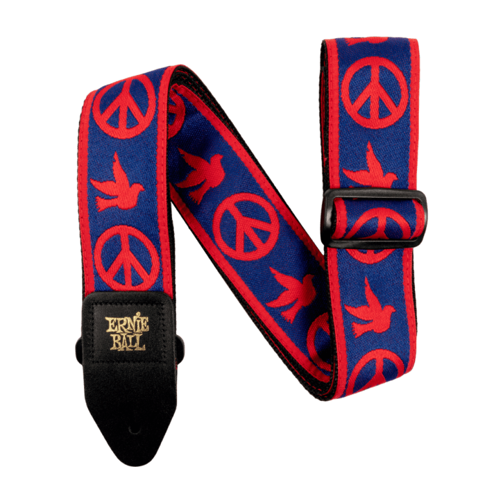 Correia Ernie Ball  Jacquard - Red & Blue Peace